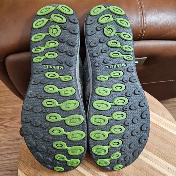 Merrill Men's rugged Castle Rock/Kiwi waterproof slide sandals, EUC, size 14 - Picture 7 of 16